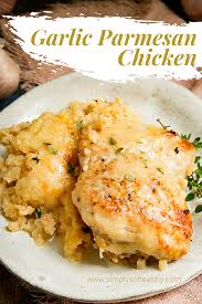 Easy One Skillet Garlic Parmesan Chicken Keto Friendly Simply So Healthy Recipe Low Calorie Chicken Recipes Low Calorie Chicken Keto Recipes Dinner