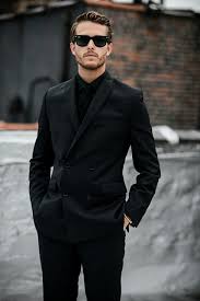 Feelikeunicorn Black Casual Outfits All Black Suit Mens Casual Outfits