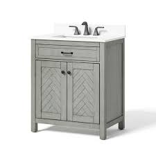 Lowes bathroom vanities lowes 199 style selections morriston barndoor farmhouse. Allen Roth 30 In White Undermount Single Sink Bathroom Vanity With White Engineered Stone Top Lowes Com In 2021 30 Inch Bathroom Vanity Single Sink Bathroom Vanity Bathroom Sink Vanity