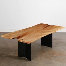 Mix & match accent chairs & accent tables a second helping of bench seating makes the meredy dining room counter table set that much more appetizing. Elm Dining Table No 262 Elko Hardwoods Modern Live Edge Furniture Dining Coffee Tables Desks Benches