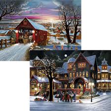 The interlocking tiles were a. Buy Bits And Pieces Set Of Two 2 500 Piece Jigsaw Puzzles For Adults The Joys Of Christmas 500 Pc Winter Holiday Jigsaws By Artist H Hargrove Online In Usa B07659dz2x
