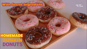 Dunkin donuts chocolate frosted donut with sprinkles calories skip to content not all donuts are created equal. Homemade Dunkin Donuts Strawberry And Chocolate Glazed Youtube