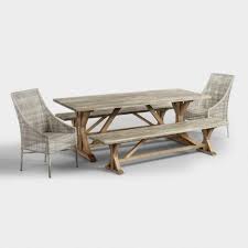Fit For A Sizeable Soiree Our Acacia Wood Outdoor Dining Table Is The Longest In Our Outdoor Dining Furniture Dining Furniture Makeover Outdoor Dining Chairs