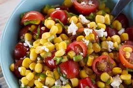Corn Cherry Tomato Salad Cherry Tomato Salad Tomato Salad Recipes Corn And Tomato Recipe