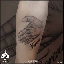 Father daughter silhouette tattoo father daughter silhouette tattoo by. Father And Daughter Tattoo Ace Tattooz