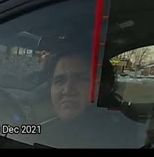 We are looking for assistance in locating the female in the photo below.  She was driving a black Hyundai Santa Fe (small SUV) WI plates # AMS9541  (she is not registered owner).