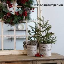 It's presented in a galvanized bucket with farm fresh christmas trees label which sports a vintage truck. The Home Emporium Accents Farm Fresh Christmas Trees Metal Bucket Set Poshmark
