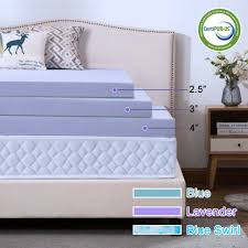 3.8 out of 5 stars, based on 90 reviews 90 ratings current price $172.48 $ 172. 3 4 Inch Gel Memory Foam Mattress Topper Blue Dot Bed Full Queen Twin King Soft Furniture Mattresses