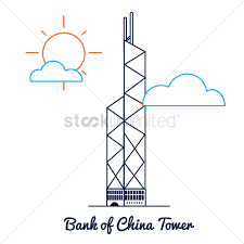 Announcement of temporary operating hours for internet banking transaction Bank Of China Tower Vector Image 1596280 Stockunlimited