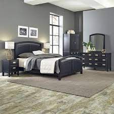 Home Styles Prescott 5 Piece Black Queen Bedroom Set 5514 5020 The Home Depot Twin Bedroom Sets Black Bedroom Sets Queen Bedroom Sets Queen