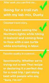 .first wave of dating apps, tinder was founded in 2013 as a way to help us students meet each other; 12 Bumble Profile Examples Women Can T Resist 2021 Edition