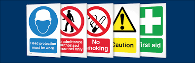 In pairs, talk about ohs signs you have seen around school, workplaces, and in the community, and fill in the activity sheet below. What Colors Do Health And Safety Signs Have To Be Safety Training Consultancy Limited