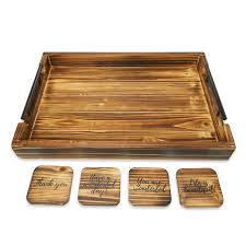 Weston home libby button tufted cushion fabric coffee table ottoman with straight base. Wooden Ottoman Tray Farmhouse Decor Coffee Table Decoration Serving Tray Snack Platter Breakfast In Bed Rustic