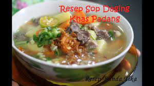 500 gram udang segar ukuran sedang. Resep Sop Daging Khas Padang Enak Dan Praktis Youtube