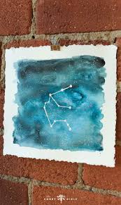 Paint Your Zodiac Sign S Constellation With This Super Easy And Super Chic Painting Click Through For More Diy Painting Cute Paintings Watercolor Paintings