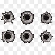 Vector Stereo Shot Silver Black Metal Punch Rastros Recursos Photoshop Png Photoshop
