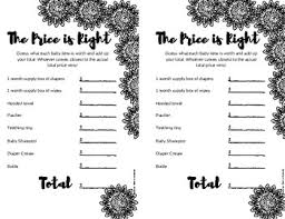 The host will have a list of baby items that the parents will. The Price Is Right Baby Shower Game By Bianca Guajardo Tpt