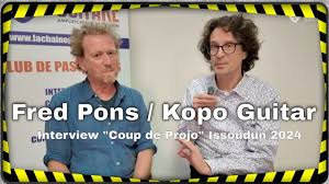 Fred Pons de Kopo Guitar, "Coup de Projo" du Festival Guitare Issoudun 2024