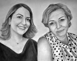 Custom Portrait Drawing From Photo, Personalized Art