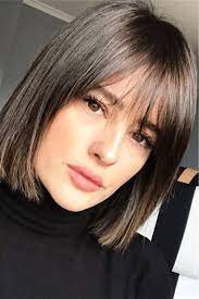 Red violet bob with wispy bangs. Pin On Bob Hairstyle