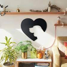 Hoagard Metall Wandbild Dog Love Aus Metall Mattschwarz Wanddekoration Aus Metall Online Kaufen Otto Metal Wall Art Dog Wall Art Kitchen Wall Art