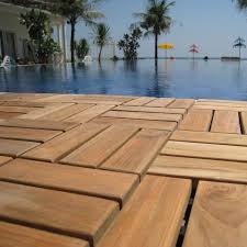 Ez Floor 12 X 12 Wood Interlocking Deck Tile In Natural Deck Tile Outdoor Deck Tiles Wood Deck Tiles