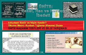 Kurban keserken nasıl niyet edilir? ve kurban duası nasıl yapılır? sorularının cevaplarını arıyor. Powerpoint Sunusu Video Eba Gov Tr