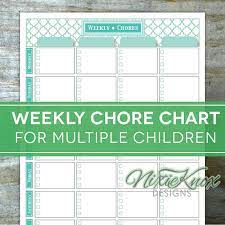 But if you're like me, and you don't have cute handwriting, check out the editable chore chart pdf that lets you type out your chore chart right in adobe reader. This Editable And Printable Weekly Chore Chart Is The Ticket To Organizing Each Childs Chores For The Chore Chart Multiplication For Kids Printable Chore Chart