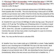 It will also show you the. 1 A Firm Buys T Bills In The Secondary Market Whose Chegg Com