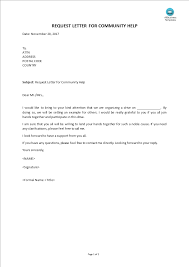 Looking for business letter sample with attention line refrence business letter? Request Letter Community Help Templates At Allbusinesstemplates Com