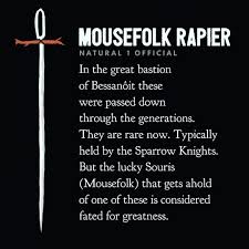 The Souris Are A Proud Race The Life Against A Hill By The Ruins This Blade Is A Rare Item And Holds A Great Status Behind Dnd Cool Items Fantasy Inspiration