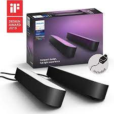 philips hue play double pack works with alexa black amazon co uk lighting hue philips bar lighting works with alexa