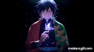 Kimetsu no yaiba #kimetsu no yaiba gif #my gif #it's been a while since i made a gif #sorry for this #but the scene is beautiful so i wanted to do something #i feel very strange aaaah #my computer almost died because of this btw. Kimetsu No Yaiba Giyu Tomioka Wallpaper On Make A Gif