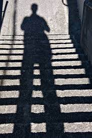 A shadow from someone.