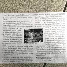 Des responsables de différents services gouvernementaux ont dit à reuters avoir reçu l'ordre de changer les drapeaux. Bonjour Pourriez Vous M Aider Svp Lisez Le Texte Comment La Banniere Etoilee Est Devenue Une Nosdevoirs Fr