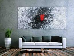 Leinwandbilder mit schwarz weiß motiven sofortversand. Abstraktes Acrylgemalde In Schwarz Weiss Grau Und Rot Abstrakt Bild Grau Acrylgemalde