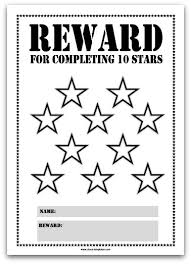 Colourful Reward Charts For Kids