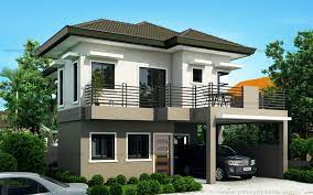 Ground floor consists of the garage, small porch, living room, combined dining and kitchen, common toilet and bath, one bedroom, and service area. Sheryl Four Bedroom Two Story House Design Pinoy Eplans