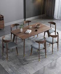 Our solid wood dining sets are made here domestically so you can design your own custom dining set the way you want it. Nordic All Solid Wood Dining Table Light Luxury Furniture Six People Dining Table And Chair Combination Simple Modern Rectangula Dining Tables Aliexpress
