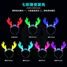 Previous attempts to make the roads safer included putting reflective tape on the reindeers, but they just pulled it off. Light Up Reindeer Antlers Headband Led Reindeer Antlers Headband