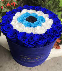 Check spelling or type a new query. Large Round Box With Evil Eye Rose Box Nyc Flower Box Gift Flowers Bouquet Gift Luxury Flower Arrangement