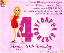 40th Birthday Wishes For A Lady Pin On Happy 40th Birthday