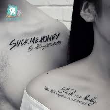 I'd love to see more updates with new fonts, so much so i would be more than happy to pay for them. The Latest Chinese Character Alphabet Design On The Market Black Temporary Couple Tattoo Sticker Waterproof Prosthesis Art Tatoo Temporary Tattoos Aliexpress
