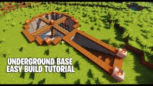 What do you need to make an underground base in minecraft? Minecraft How To Build Circle Underground Base Survival Base Easy Build Guide Youtube