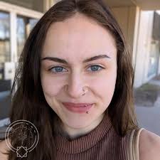 It was my pleasure to perform this unique lip piercing placement for Liz  today. Vertical lip piercings are so fun, and unique placements are such a  joy to do! Thanks for the