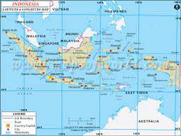 Malaysia indonesia simple political map 10m scale in illustrator. Indonesia Latitude And Longitude Map