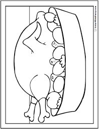 Click on any image to get a larger version to save or print! Thanksgiving Turkey Coloring Page