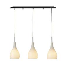 We supply trade quality diy and home improvement products at great low prices. Dar Lighting Soho Triple Drop Glass Ceiling Pendant In White Fitting Style From Dusk Lighting Uk