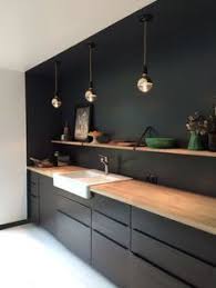 1001 Exemples Sublimes De La Cuisine Noire Et Bois Idee Amenagement Cuisine Cuisine Noire Et Bois Cuisine Noire