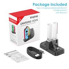 I have been hearing a lot about how the only way to charge the switch is via the dock or the highly overpriced power adapter. Kingtop Controller Charger For Nintendo Switch Pro Controller And Joy Con 6 In 1 Charging Dock Stand Station With Led Charging Indicator And Usb Type C Charging Cable Pricepulse